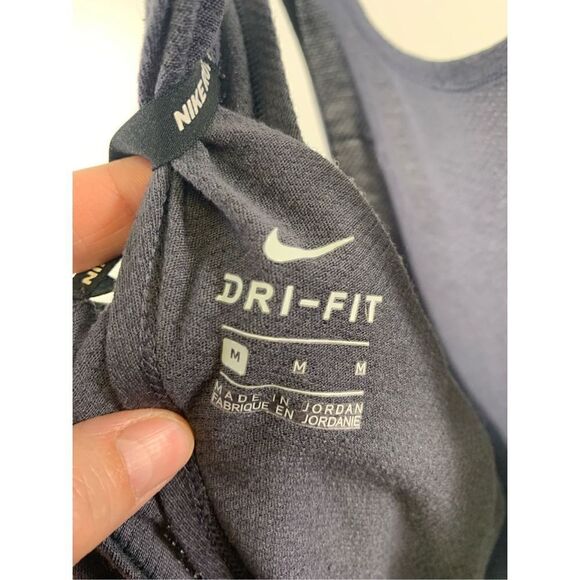 Nike Dri-Fit Running Gray Milner Top Size M - Picture 7 of 8